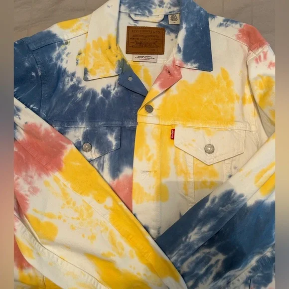 LEVI NWOT Tye Dyed Jacket Men’s - Unisex - Picture 5 of 10